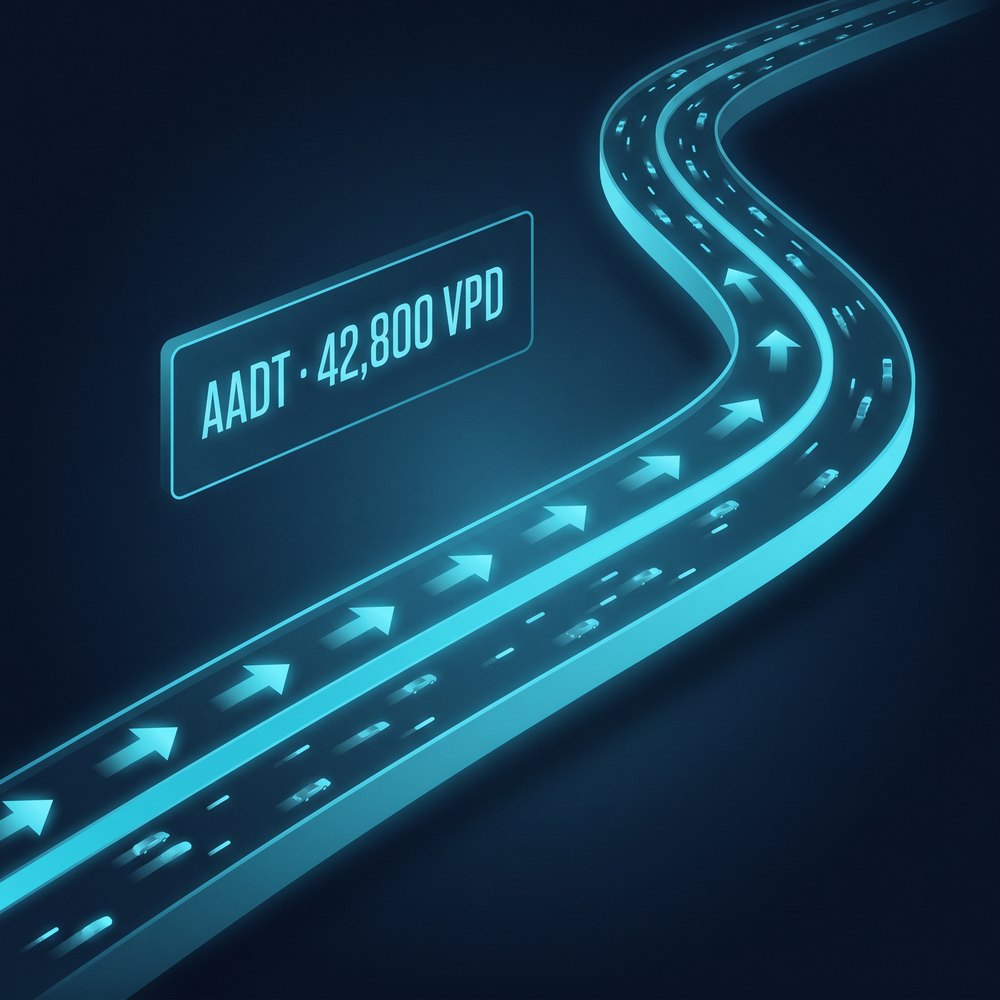 Traffic counts with AADT data