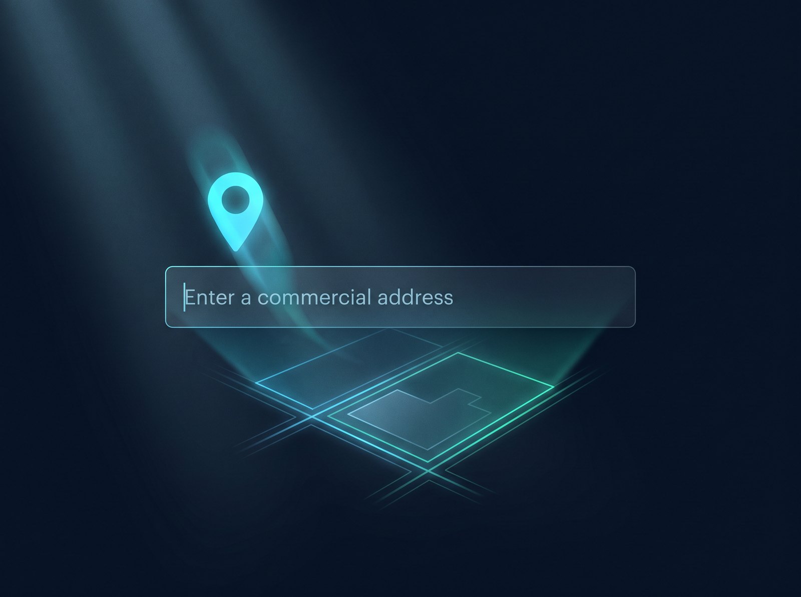 Drop a commercial address into Luminsite